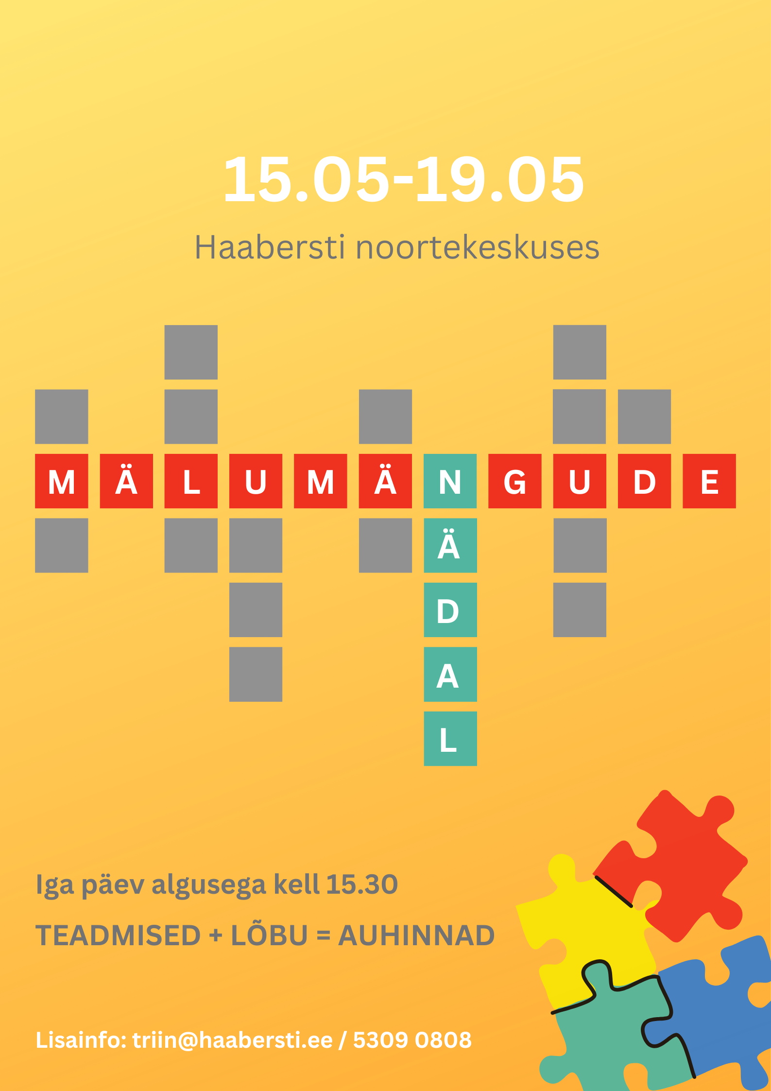 Mälumängunädala plakat